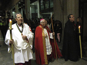 Setmana Santa 2014 a Girona. Process&oacute; del Sant Enterrament