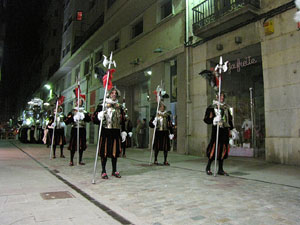 Setmana Santa 2014 a Girona. Process&oacute; del Sant Enterrament