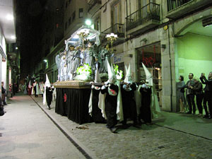 Setmana Santa 2014 a Girona. Process&oacute; del Sant Enterrament