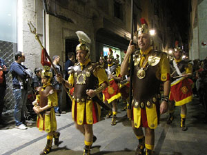 Setmana Santa 2014 a Girona. Process&oacute; del Sant Enterrament