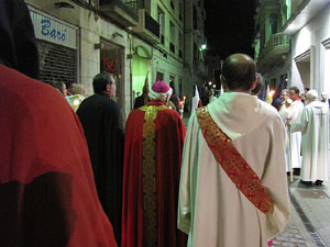Setmana Santa 2014 a Girona. Process&oacute; del Sant Enterrament