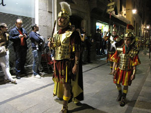 Setmana Santa 2014 a Girona. Process&oacute; del Sant Enterrament
