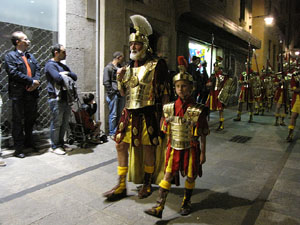 Setmana Santa 2014 a Girona. Process&oacute; del Sant Enterrament