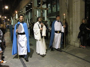Setmana Santa 2014 a Girona. Process&oacute; del Sant Enterrament