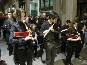 Setmana Santa 2014 a Girona. Process&oacute; del Sant Enterrament