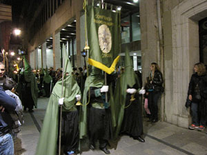 Setmana Santa 2014 a Girona. Process&oacute; del Sant Enterrament