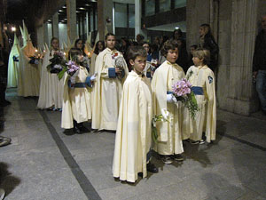 Setmana Santa 2014 a Girona. Process&oacute; del Sant Enterrament