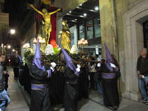 Setmana Santa 2014 a Girona. Process&oacute; del Sant Enterrament