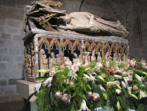 Girona Temps de Flors 2014. L'esgl&eacute;sia de Sant Feliu