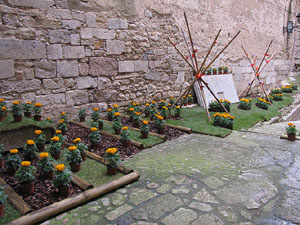 Girona Temps de Flors 2014. L'esgl&eacute;sia de Sant Feliu