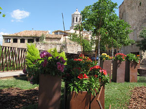 Girona Temps de Flors 2014. Sant Dom&egrave;nec i el mirador dels Maristes
