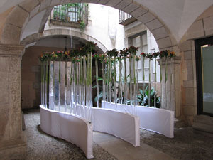 Girona Temps de Flors 2014. Patis del carrer de la For&ccedil;a