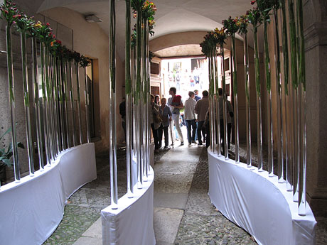 Girona Temps de Flors 2014. Patis del carrer de la For&ccedil;a