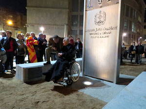 Inauguraci&oacute; de l'escultura de Dom&egrave;nec Fita