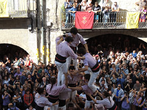 Fires de Girona 2014. Diada castellera amb Marrecs de Salt, Minyons de Terrassa i Capgrossos de Matar&oacute;