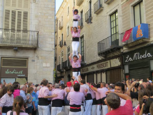 Fires de Girona 2014. Diada castellera amb Marrecs de Salt, Minyons de Terrassa i Capgrossos de Matar&oacute;