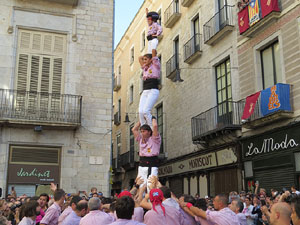 Fires de Girona 2014. Diada castellera amb Marrecs de Salt, Minyons de Terrassa i Capgrossos de Matar&oacute;