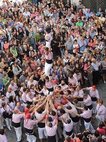 Fires de Girona 2014. Diada castellera amb Marrecs de Salt, Minyons de Terrassa i Capgrossos de Matar&oacute;