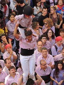 Fires de Girona 2014. Diada castellera amb Marrecs de Salt, Minyons de Terrassa i Capgrossos de Matar&oacute;