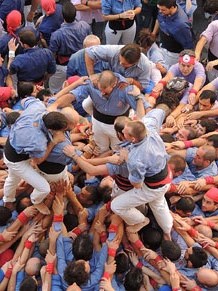 Fires de Girona 2014. Diada castellera amb Marrecs de Salt, Minyons de Terrassa i Capgrossos de Matar&oacute;
