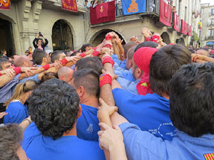 Fires de Girona 2014. Diada castellera amb Marrecs de Salt, Minyons de Terrassa i Capgrossos de Matar&oacute;