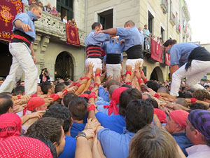 Fires de Girona 2014. Diada castellera amb Marrecs de Salt, Minyons de Terrassa i Capgrossos de Matar&oacute;