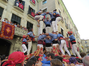 Fires de Girona 2014. Diada castellera amb Marrecs de Salt, Minyons de Terrassa i Capgrossos de Matar&oacute;