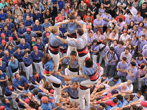Fires de Girona 2014. Diada castellera amb Marrecs de Salt, Minyons de Terrassa i Capgrossos de Matar&oacute;