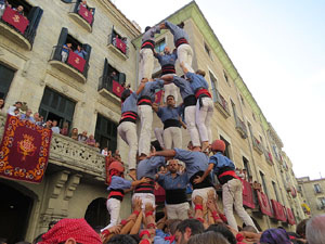Fires de Girona 2014. Diada castellera amb Marrecs de Salt, Minyons de Terrassa i Capgrossos de Matar&oacute;
