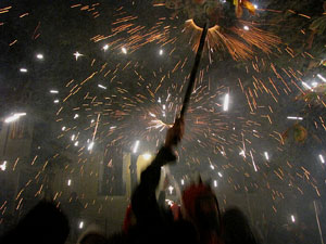 Fires de Girona 2014. El correfoc, a c&agrave;rrec dels Diables de l'Onyar