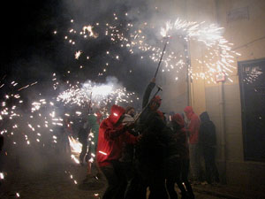 Fires de Girona 2014. El correfoc, a c&agrave;rrec dels Diables de l'Onyar