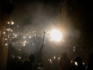 Fires de Girona 2014. El correfoc, a c&agrave;rrec dels Diables de l'Onyar