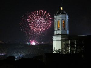 Fires de Sant Narc&iacute;s 2014. Castell de focs artificials