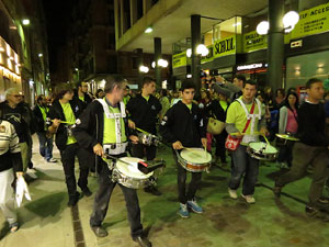 Fires de Girona 2014. Presentaci&oacute; de la Mula Baba amb la Girona Marxing Band