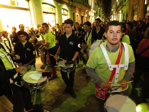 Fires de Girona 2014. Presentaci&oacute; de la Mula Baba amb la Girona Marxing Band