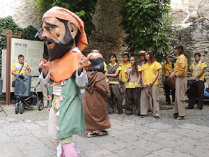 Fires 2014 a Girona. Passejada pel Barri Vell amb els capgrossos de Girona