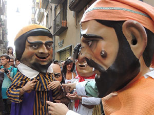 Fires 2014 a Girona. Passejada pel Barri Vell amb els capgrossos de Girona