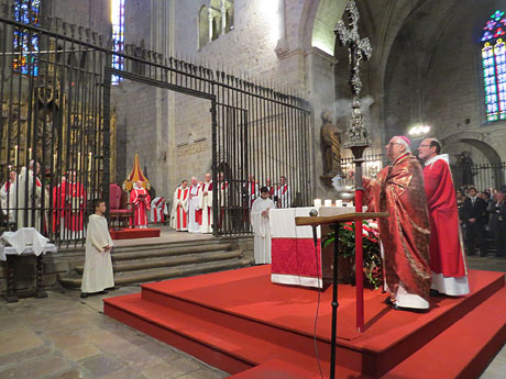L'ofici de Sant Narc&iacute;s a la bas&iacute;lica de Sant Feliu