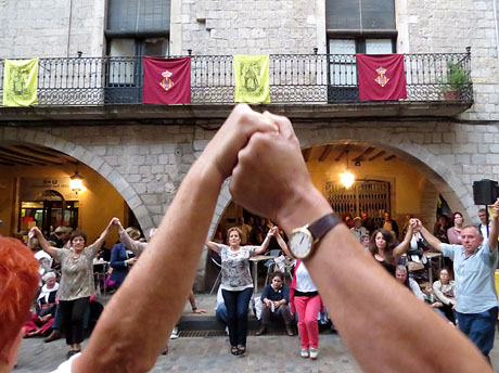 Fires de Girona 2014. Sardanes a la pla&ccedil;a del Vi