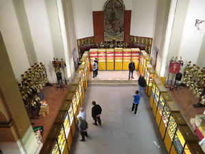 Fires de Girona 2014. Exposici&oacute; Soldat de Plom a l'esgl&eacute;sia de Sant Lluc