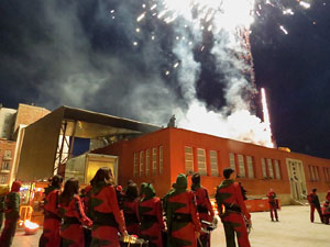 Girona10. Espectacle de cloenda a c&egrave;rrec de Diables de l'Onyar