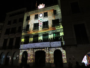 Girona10. Mapping a la fa&ccedil;ana de l'Ajuntament