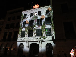 Girona10. Mapping a la fa&ccedil;ana de l'Ajuntament
