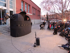 Girona10. Cercavila amb Girona Marxing Band i la Mula Baba