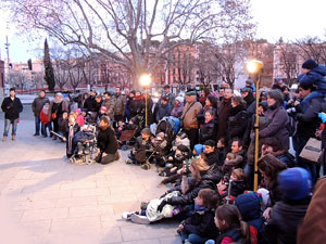 Girona10. Cercavila amb Girona Marxing Band i la Mula Baba