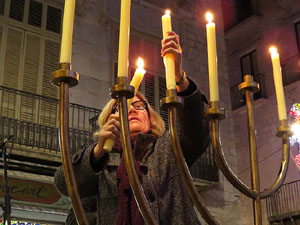 Nadal 2014 a Girona. Encesa de les llums de Hanukk&agrave;