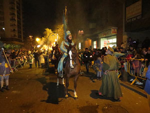 La Cavalcada de Reis 2015. Desfilada pels carrers de la ciutat, fins la pla&ccedil;a del Vi