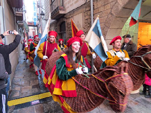 La Cavalcada de Reis 2015. La precavalcada pels carrers de Girona