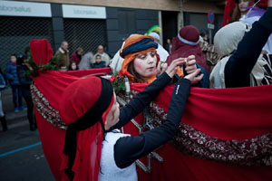 Arribada dels Patges Reials a Santa Eug&egrave;nia de Ter