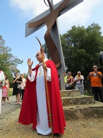 El bisbe de Girona, Francesc Pardo, durant la benedicci&oacute;